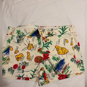 J.Crew Hawaiian Print Chino Shorts